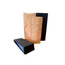 platte bodemzakken / Box Pouch hoge barrière met ventiel (80+50x210mm) 100g