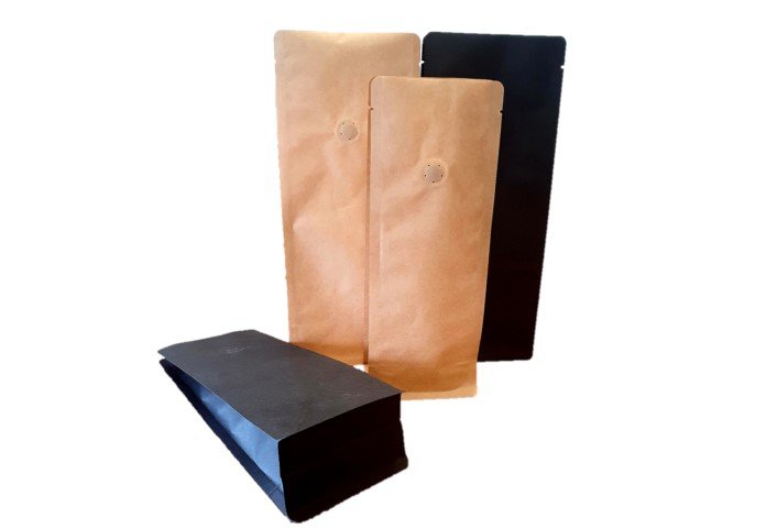 platte bodemzakken / Box Pouch hoge barrire met ventiel
